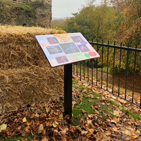 New interpretation boards at Knaresborough Castle