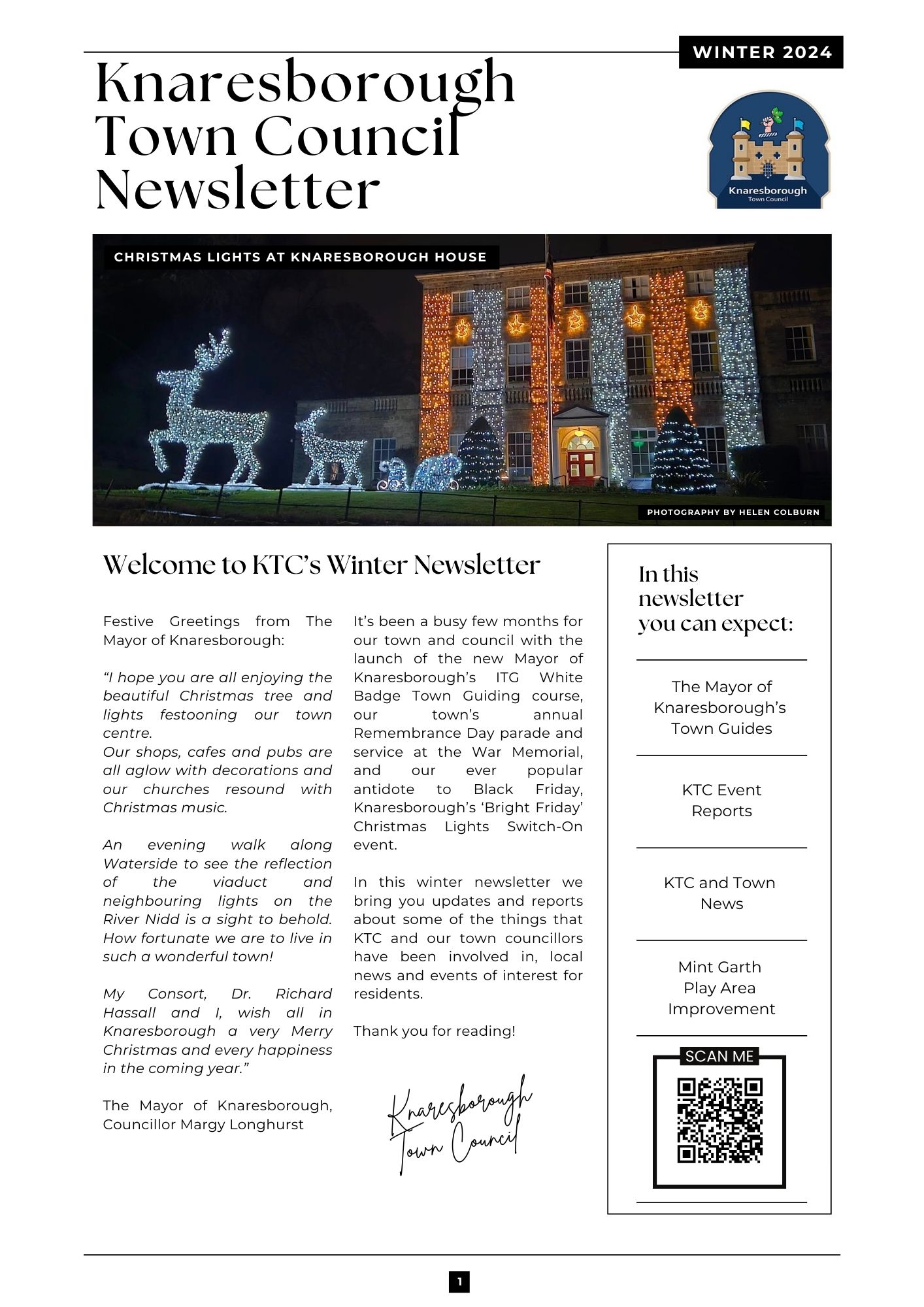 Knaresborough Town Council Newsletter Winter 2024
