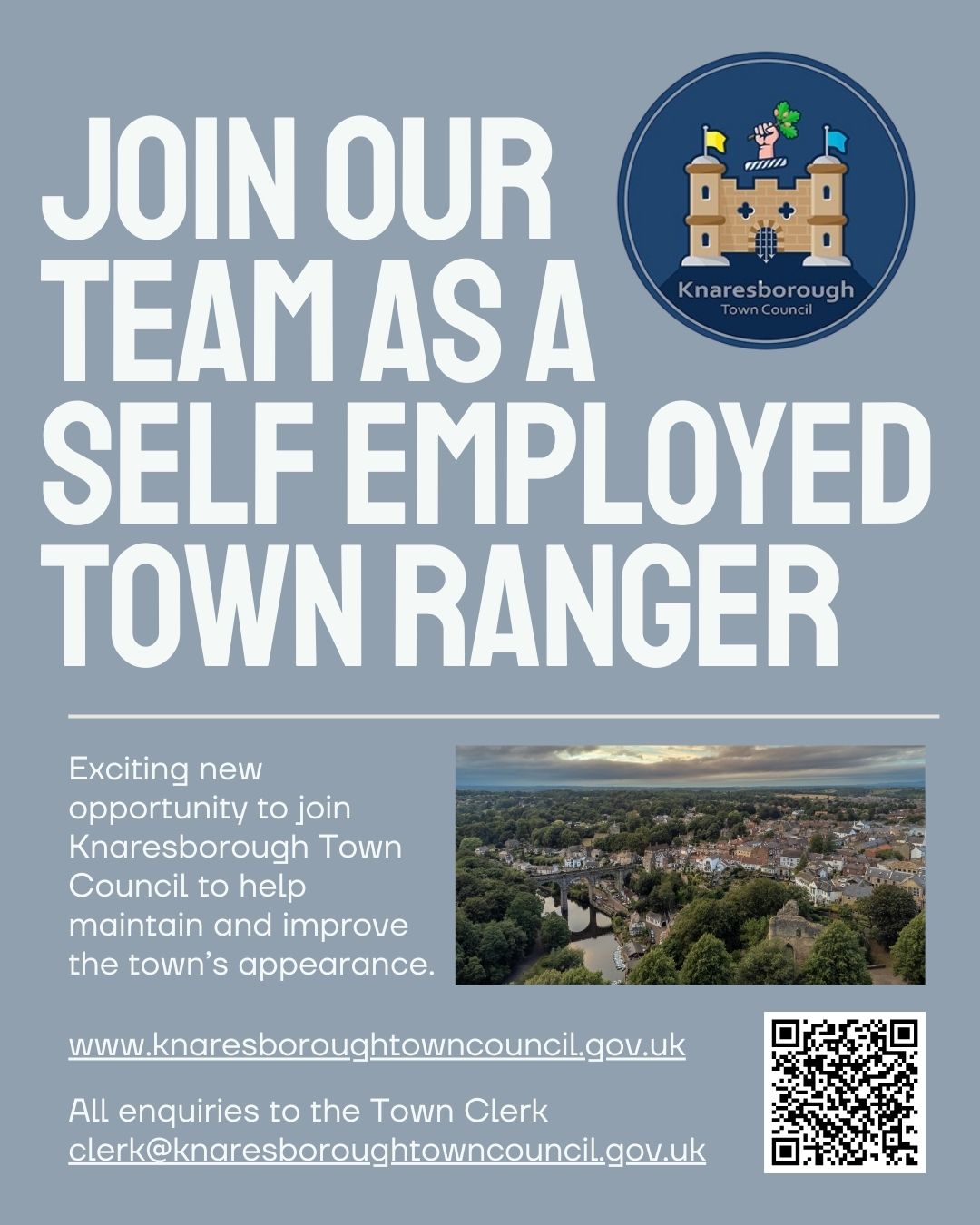 Vacancy for position of self employed Maintenance Person / Town Ranger