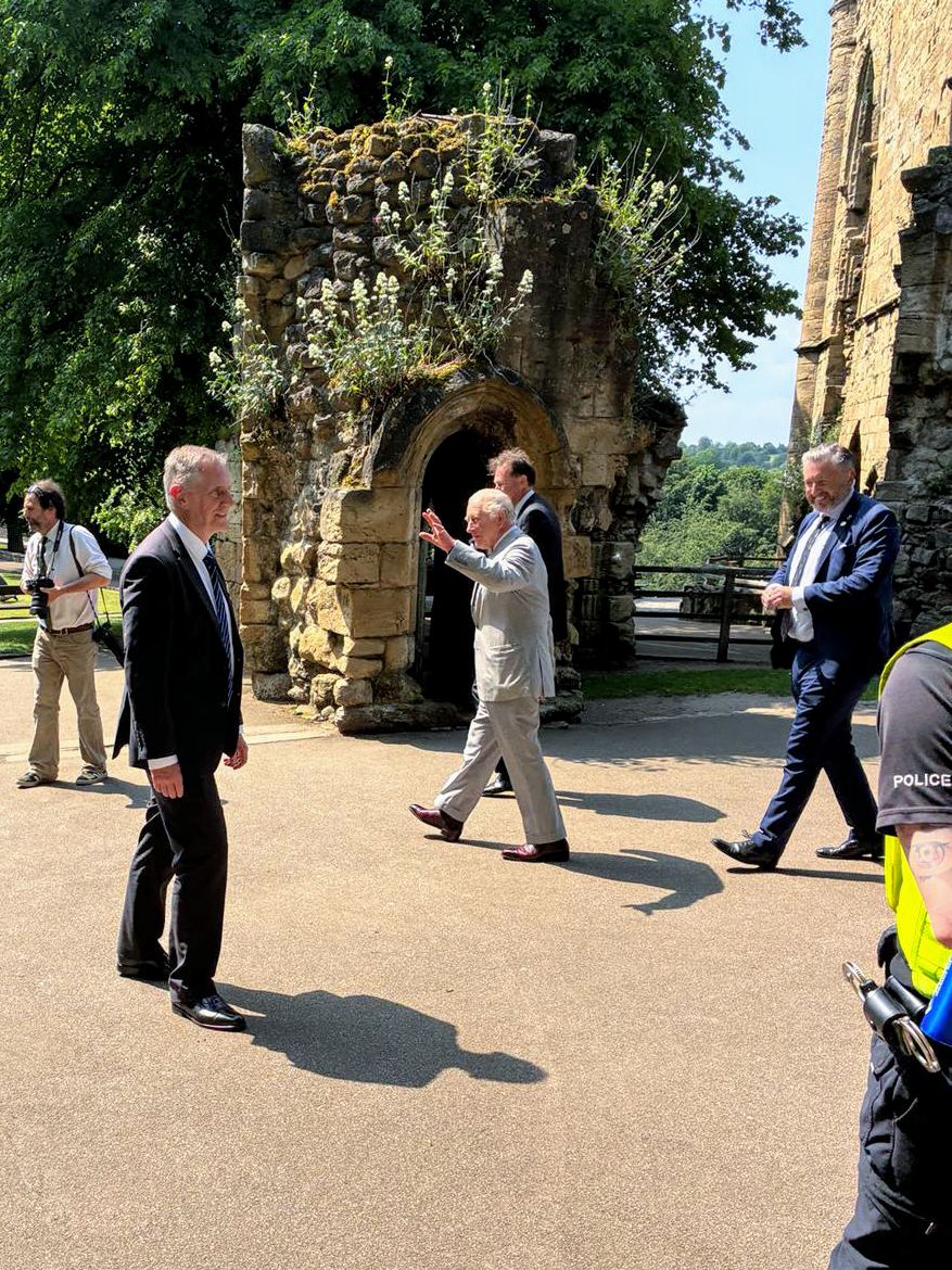 His Majesty King Charles III visits Knaresborough Castle